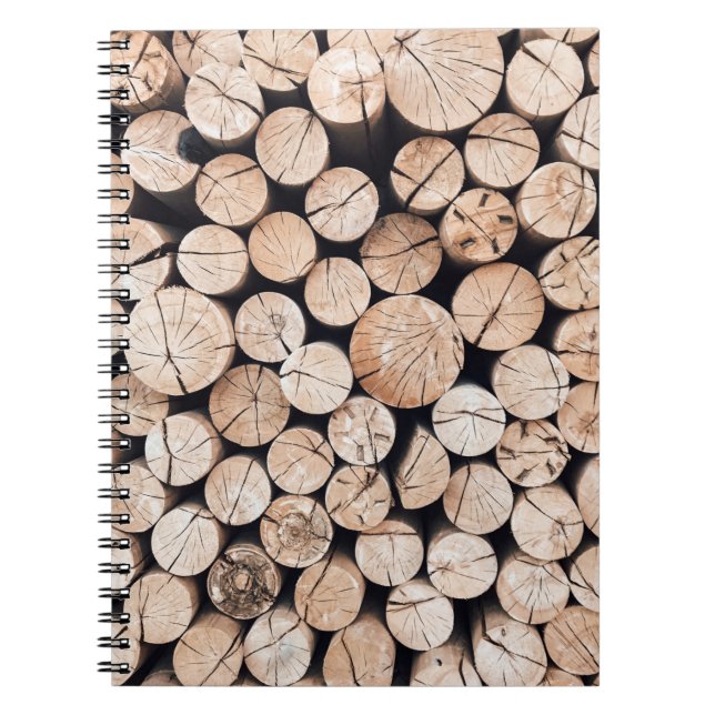 Cuaderno Lote de madera marrón (Frente)