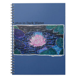 Cuaderno Loto en Agua Oscura