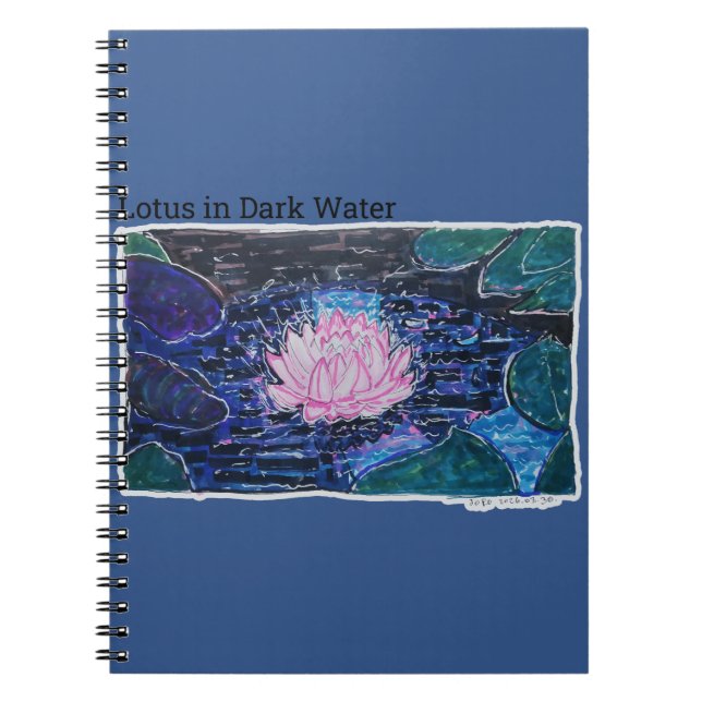 Cuaderno Loto en Agua Oscura (Frente)