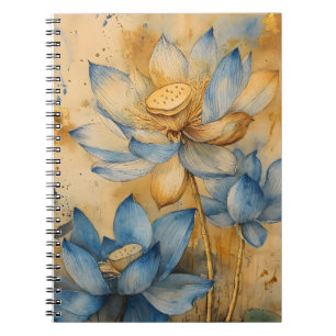 Cuaderno Loto sagrado (Nelumbo nucifera), un icono acuático