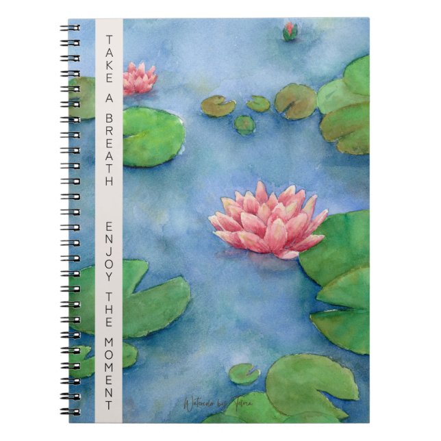 Cuaderno Lotus Flower Watercolor (Frente)