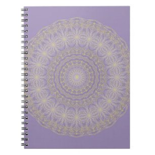 Cuaderno Lotus Mandala en Lilac y Oro