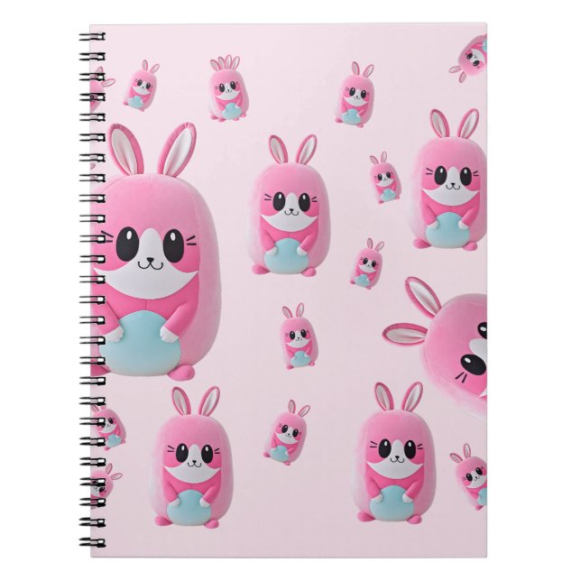 Cuaderno "Lou Lou". Una criatura rosa adorable (Frente)