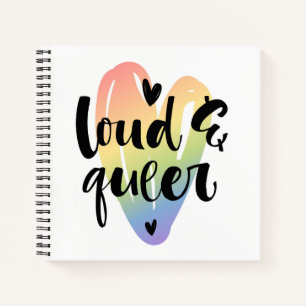 Cuaderno Loud & Queer Corazón acuarela