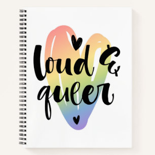 Cuaderno Loud & Queer   Corazón acuarela