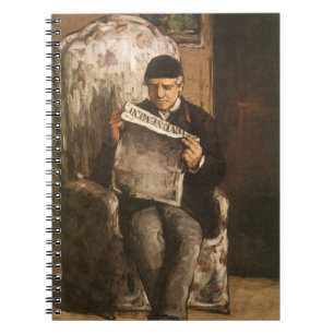 Cuaderno Louis Auguste Cezanne Padre del artista leyendo