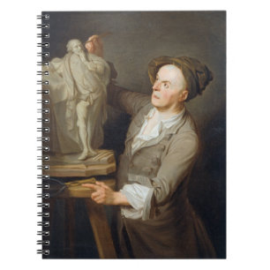 Cuaderno Louis-Francois Roubiliac (1695-1762) que modela el