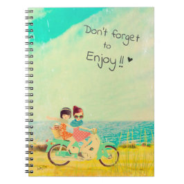 Cuaderno Loulou & Ting * Sunny girls on scooter