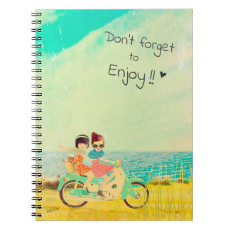 Cuaderno Loulou & Ting * Sunny girls on scooter