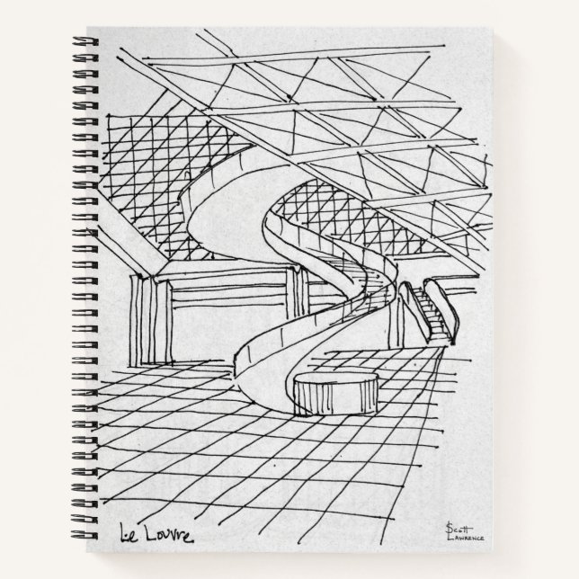 Cuaderno Louvre Debajo de la Pirámide | París, Francia (Anverso)