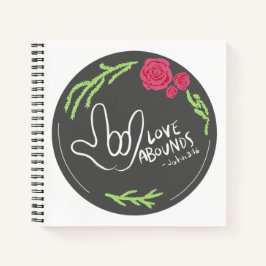 Cuaderno Love Abounds Floral ASL Notebook