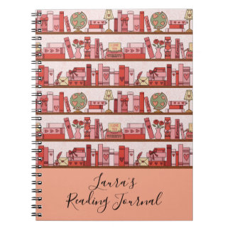 Cuaderno Love and Romance Bookshelf Reading Journal