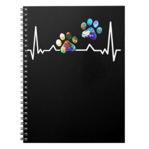 Cuaderno Love Animals Colorful Paw Heartbeat