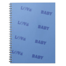 LOVE_BABY_MODERN_MEDIUM BLUE_SO_CUTE_NOTE LIBRO