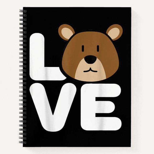 Cuaderno LOVE Bears Shirt  Bear Lover Shirt  Cool Bear (Anverso)