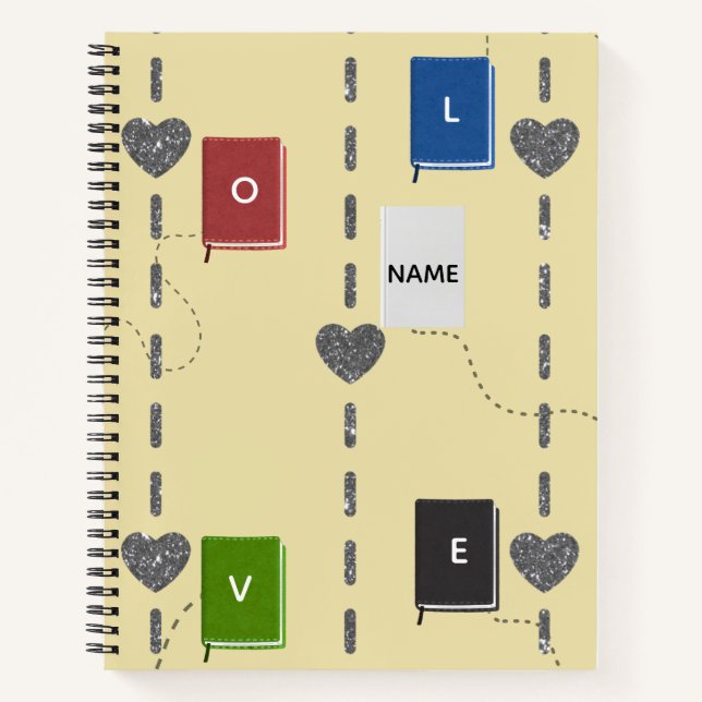 Cuaderno Love Books Spiral Notebook  (Anverso)