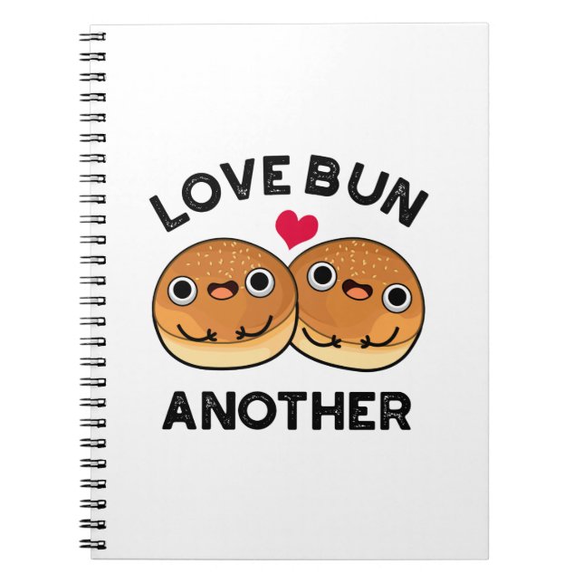 Cuaderno Love Bun Otro Juego de Palabras Divertido de Comid (Frente)