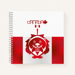 Cuaderno  LOVE Castor/ Maple Bandera Canada by Masanser