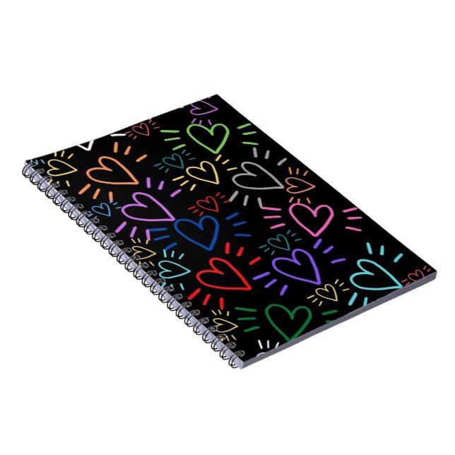 Cuaderno Love Colored Hearts (Lado Derecho)