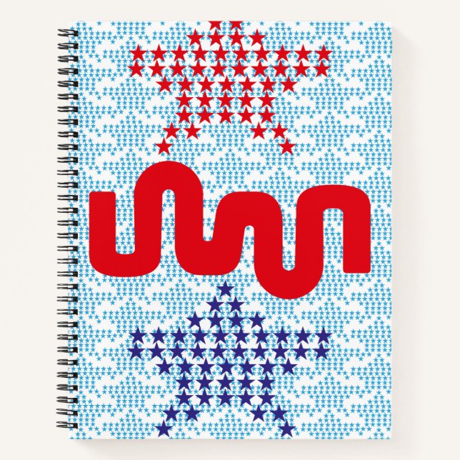 CUADERNO LOVE EXPERIMENTAL USA FLAG STARS BY MASANSER (Anverso)