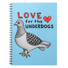 Cuaderno Love for the Underdogs – Spiralbuch mit Taube