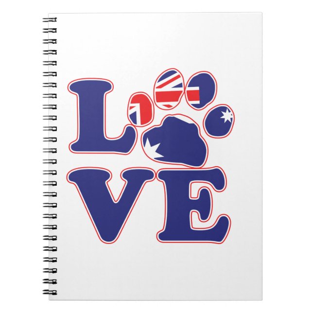 Cuaderno Love-From-Australia-Paw-Print (Frente)