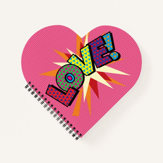 Cuaderno LOVE Fun Retro Comic Book (Anverso)