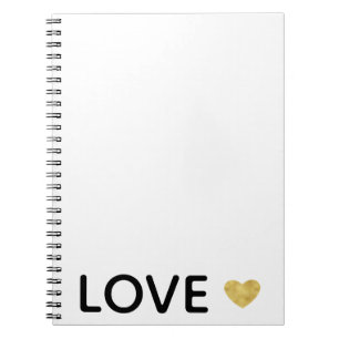 Cuaderno Love Gold Heart