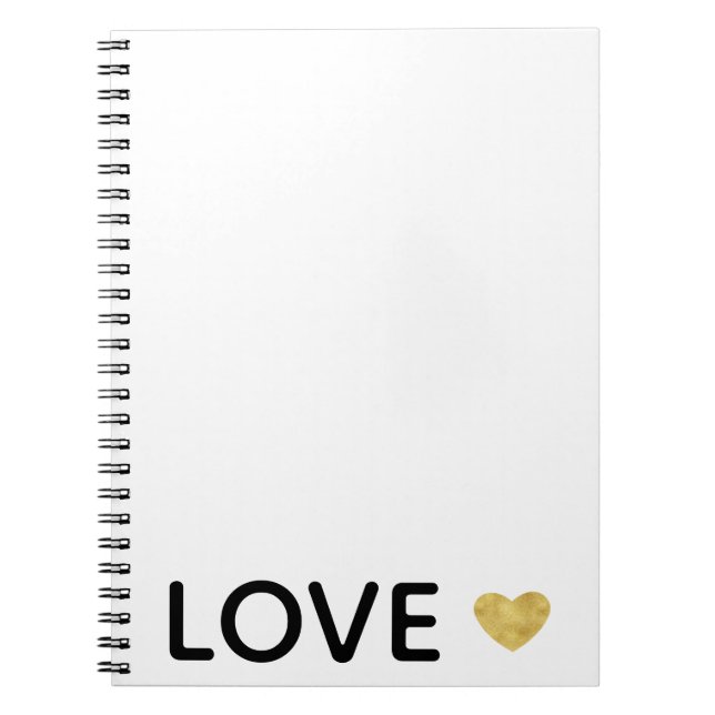 Cuaderno Love Gold Heart (Frente)