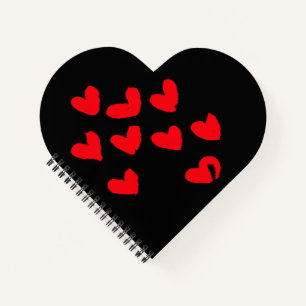 Cuaderno Love Heart Sprial Notebook