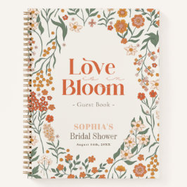 Cuaderno Love is in Bloom Wildflower Bridal Guest Book