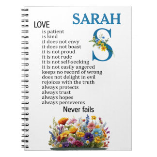 Cuaderno Love is patient, love is kind Personalize this