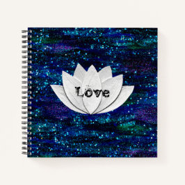 Cuaderno Love Lotus Flower Galaxy Notebook
