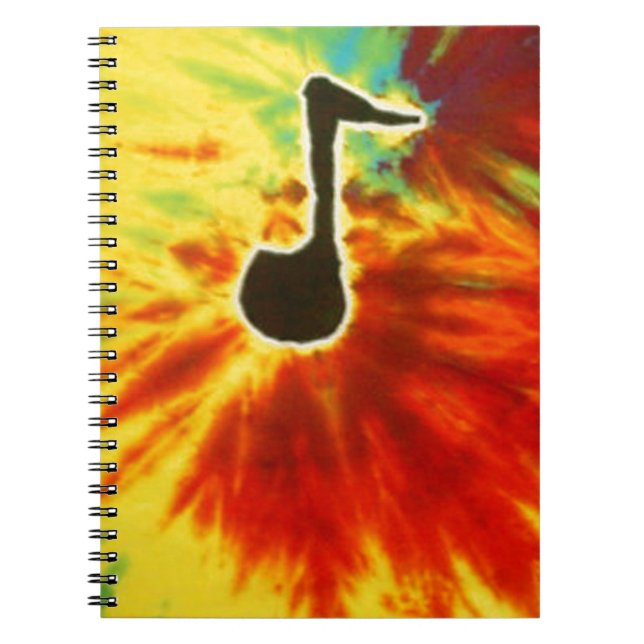 Cuaderno Love Music Note Tie Dye PhatDyes (Frente)