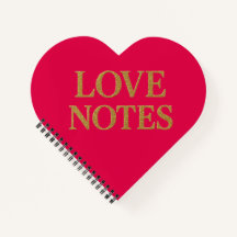 Love notes notebook.