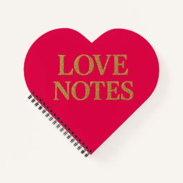 Cuaderno Love notes notebook.