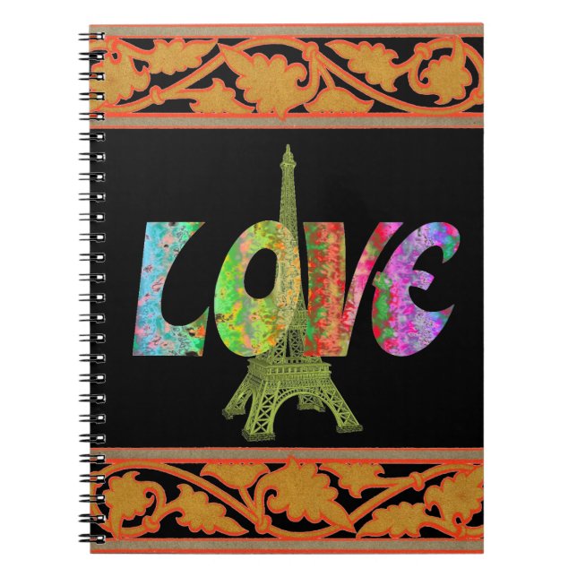 Cuaderno Love Paris Notebook (Frente)