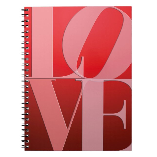 Cuaderno Love Romance Red Pink (Frente)
