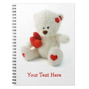 Cuaderno Love Teddy Valentine personalizado notebook