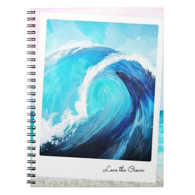 Cuaderno Love the Ocean Spiral Photo Notebook (Frente)