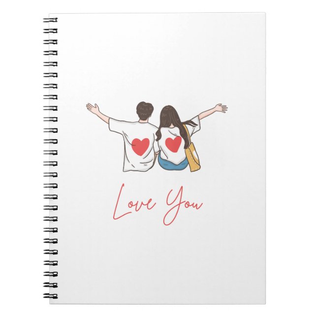 Cuaderno ❤️ Love You Forever - Personalized Spiral Photo No (Frente)
