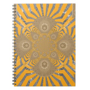 Cuaderno Lovely African amazing symmetrical pattern design
