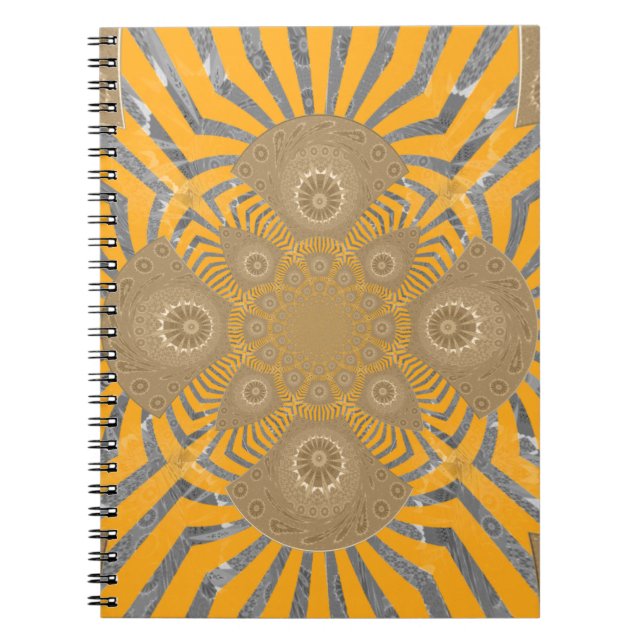 Cuaderno Lovely African amazing symmetrical pattern design (Frente)