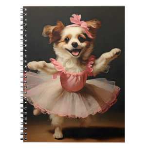 Cuaderno Lovely Dog Ballerina Dancing Vintage