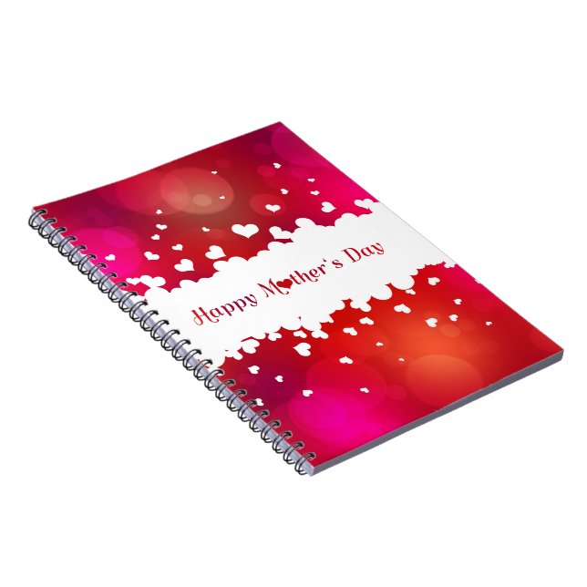 Cuaderno Lovely Happy Mother's Day Hearts (Lado Derecho)