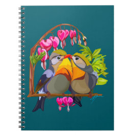 Cuaderno Lovely Pekin Robin Bird Pair
