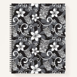 CUADERNO LUAU TIKI PATTERN (CHARCOAL)