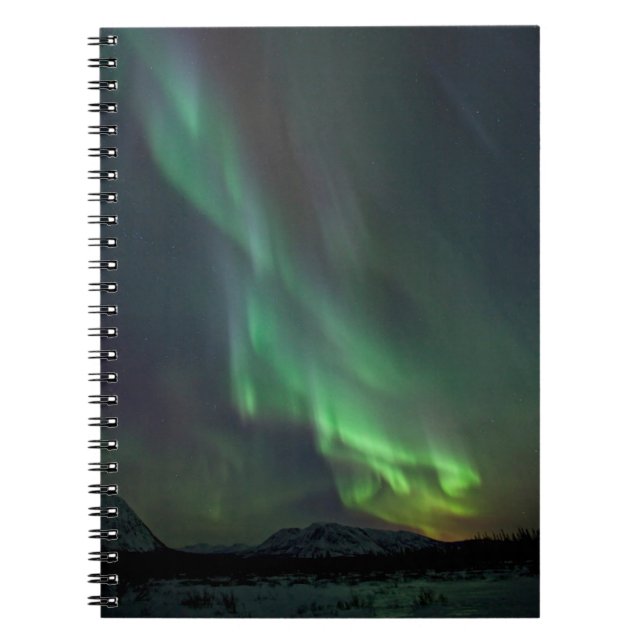 Cuaderno Luces boreales | Caballo blanco, Yukón (Frente)