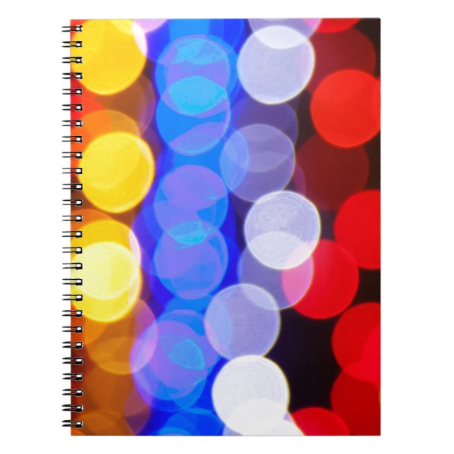 Cuaderno Luces borrosas coloridas (Frente)