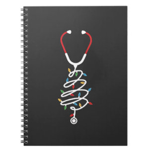 Cuaderno Luces de árbol de Navidad de suministros médicos d